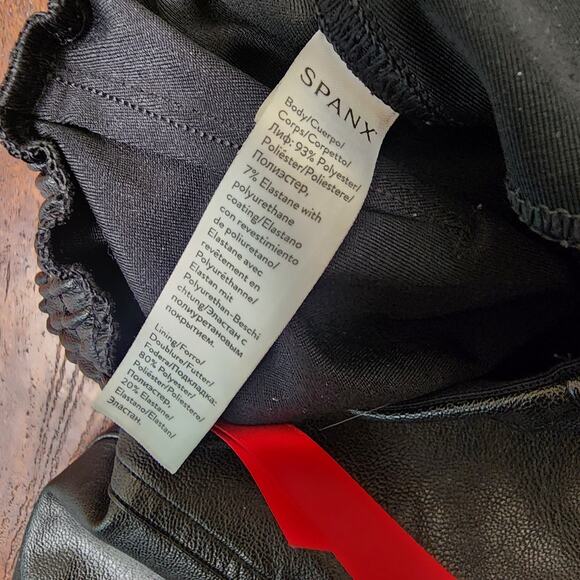 SPANX Faux Leather Leather-Like Jogger Joggers Pants, Size Small - Picture 11 of 12